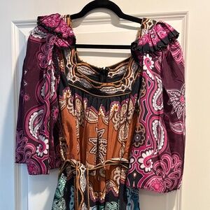 Farm Rio Multicolor Sweet Mermaid Midi dress